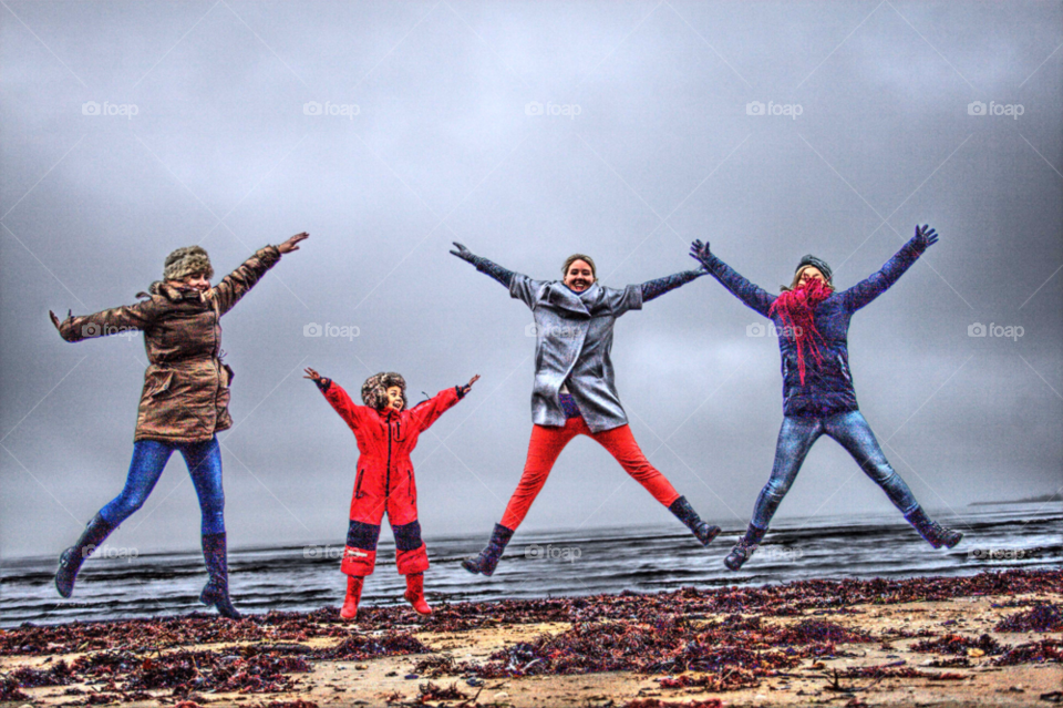 beach fun colourful sand by bradman