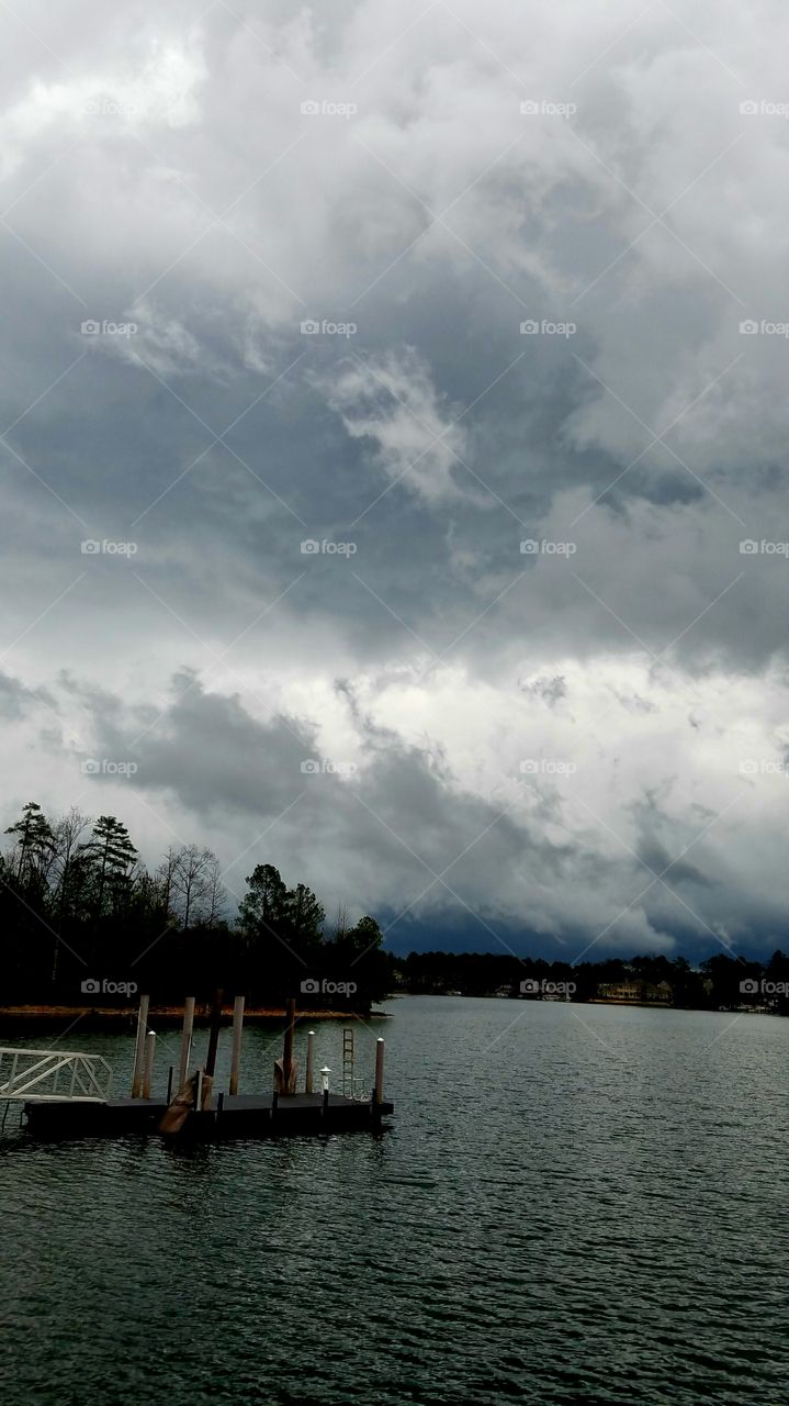 storm coming in.