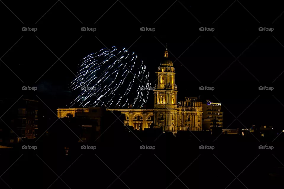 Fireworks in Malaga