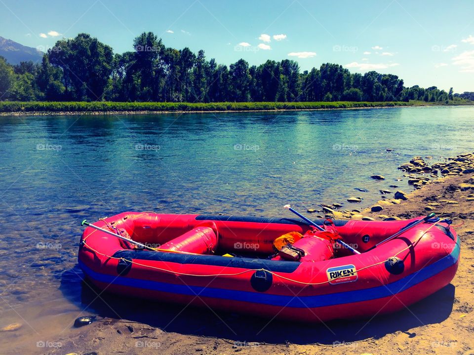 By the river 