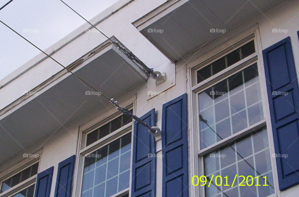 Building structure. Found this Old School building structure support in Mount Airy North Carolina