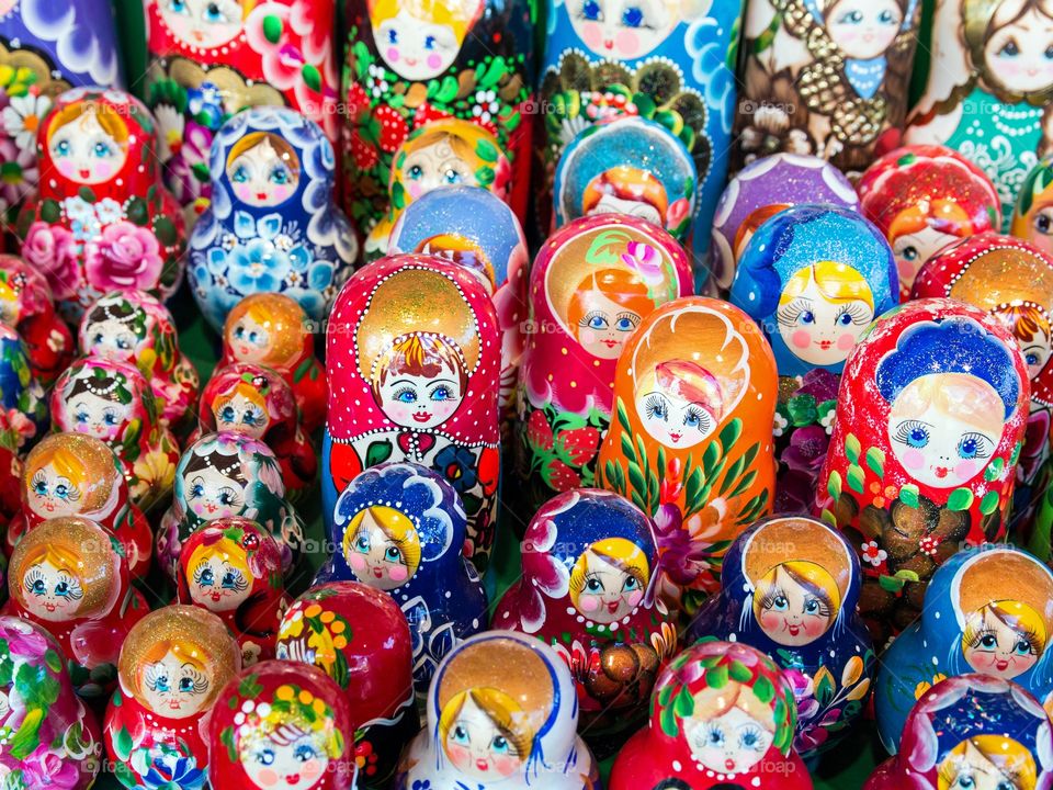 Matryoshka dolls also known as a Russian nesting dolls or Russian dolls