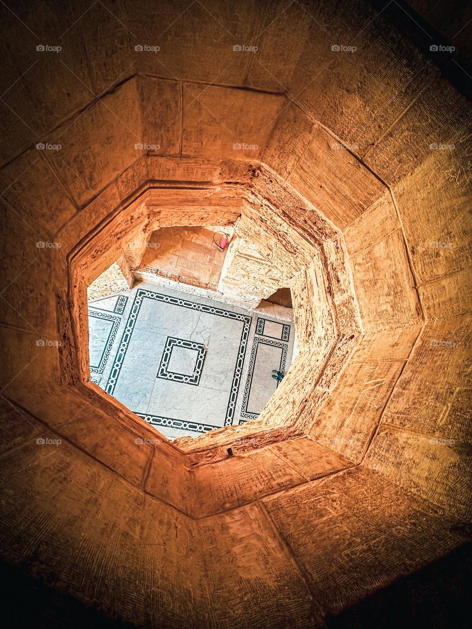 Perspective: an inside view from the Qaitbay Fort, Alexandria, Egypt 