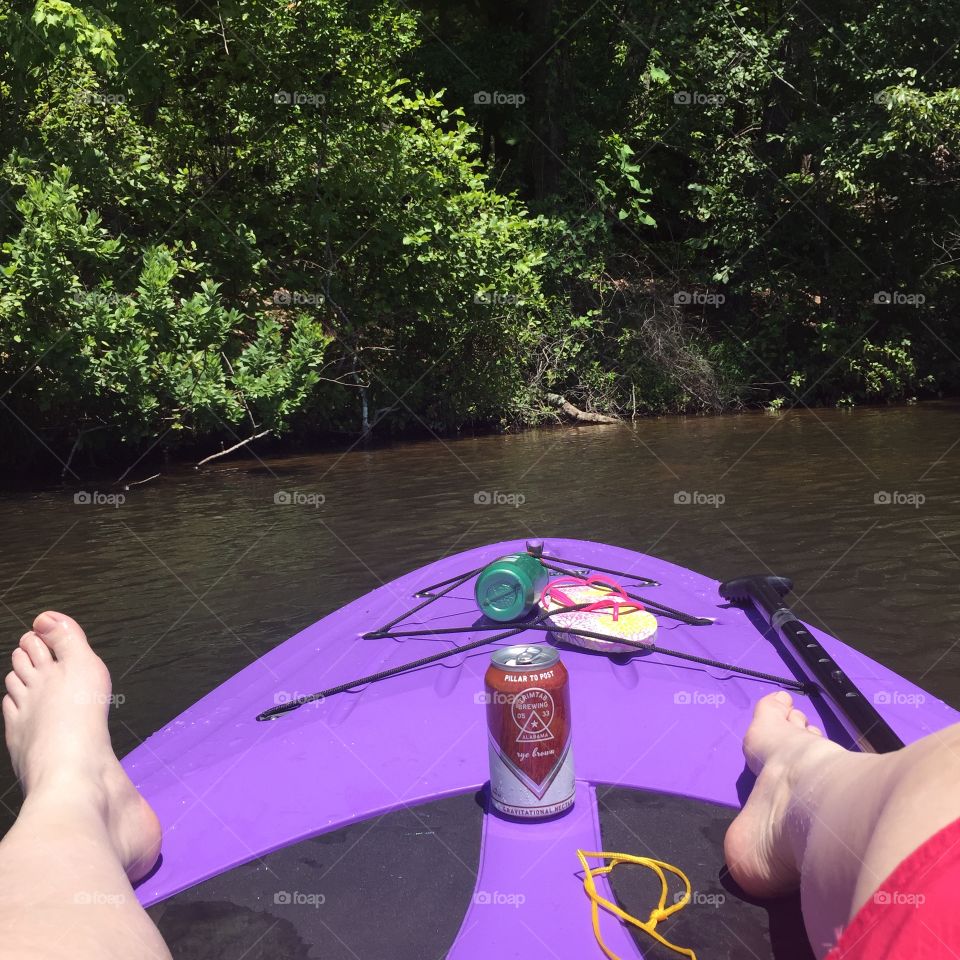 nothing better than enjoying nature,a good beer, and just floating where the waves take you