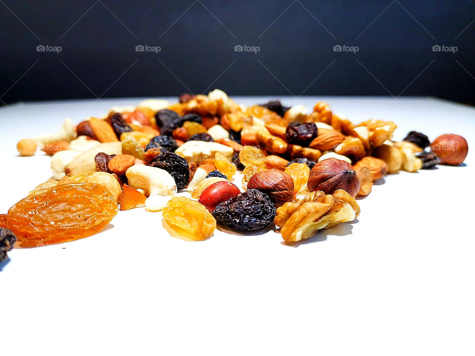 Dried fruits and nuts