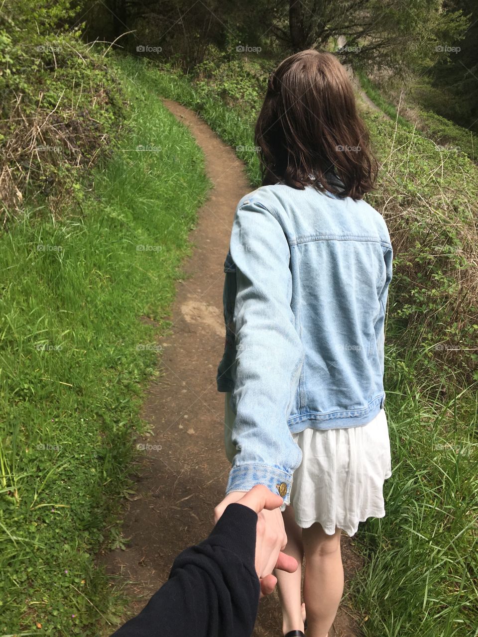 Hand Holding on the Trail 2