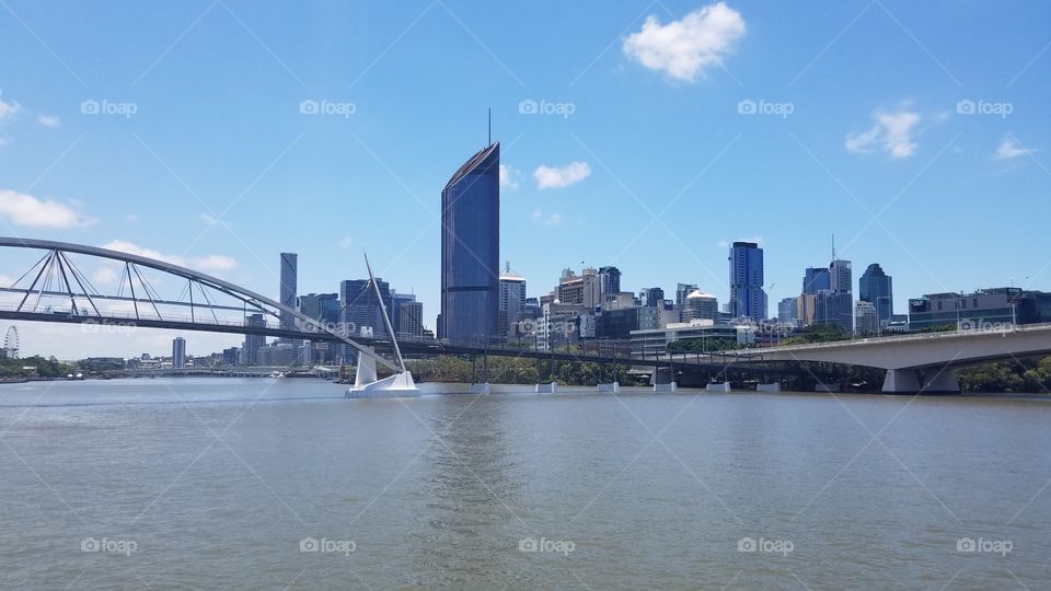 Brisbane waterfront Skyline