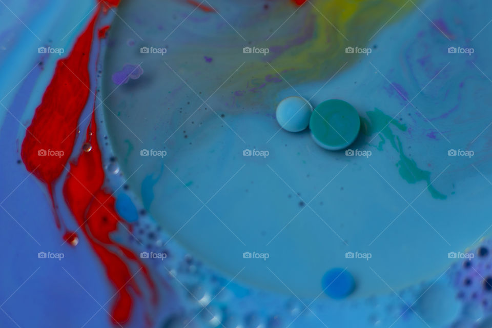 Circles and fluid colors