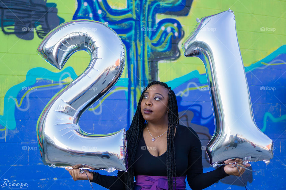 21 and young! Without a care in the world, enjoying life...