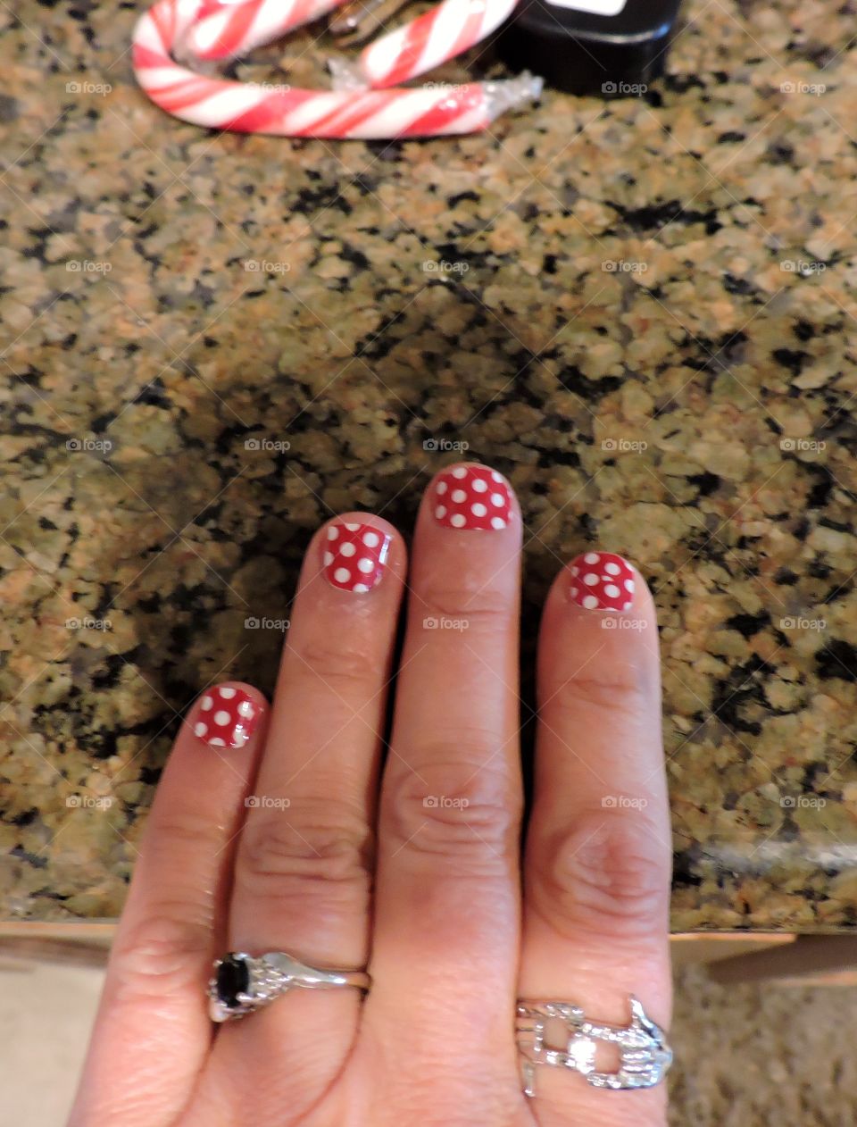 Red and white polka dots perfect fir a peppermint party! 