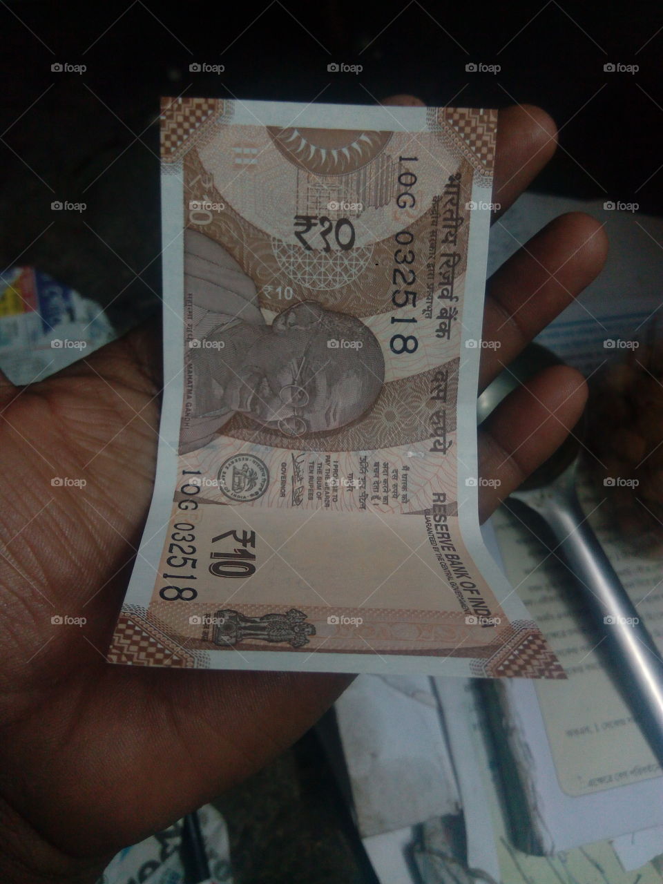 Indian new 10 rupees 2018