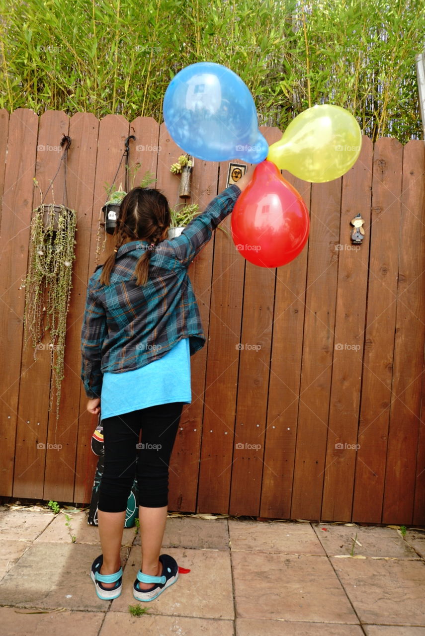 Balloons girl