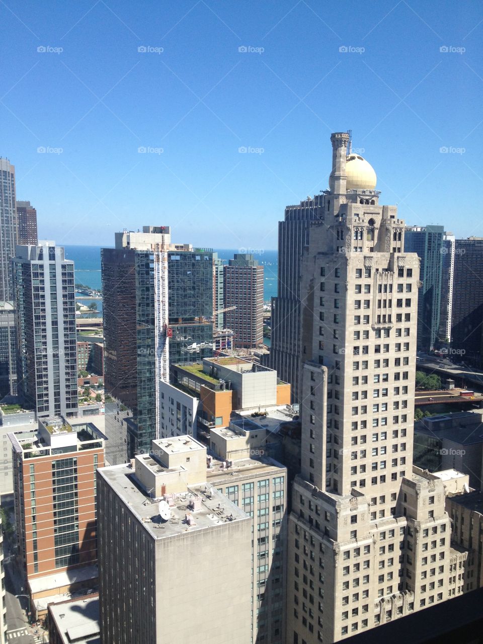 Our View Toward Lake Michigan from Our the Governors Suite At the Marriott in Chicago