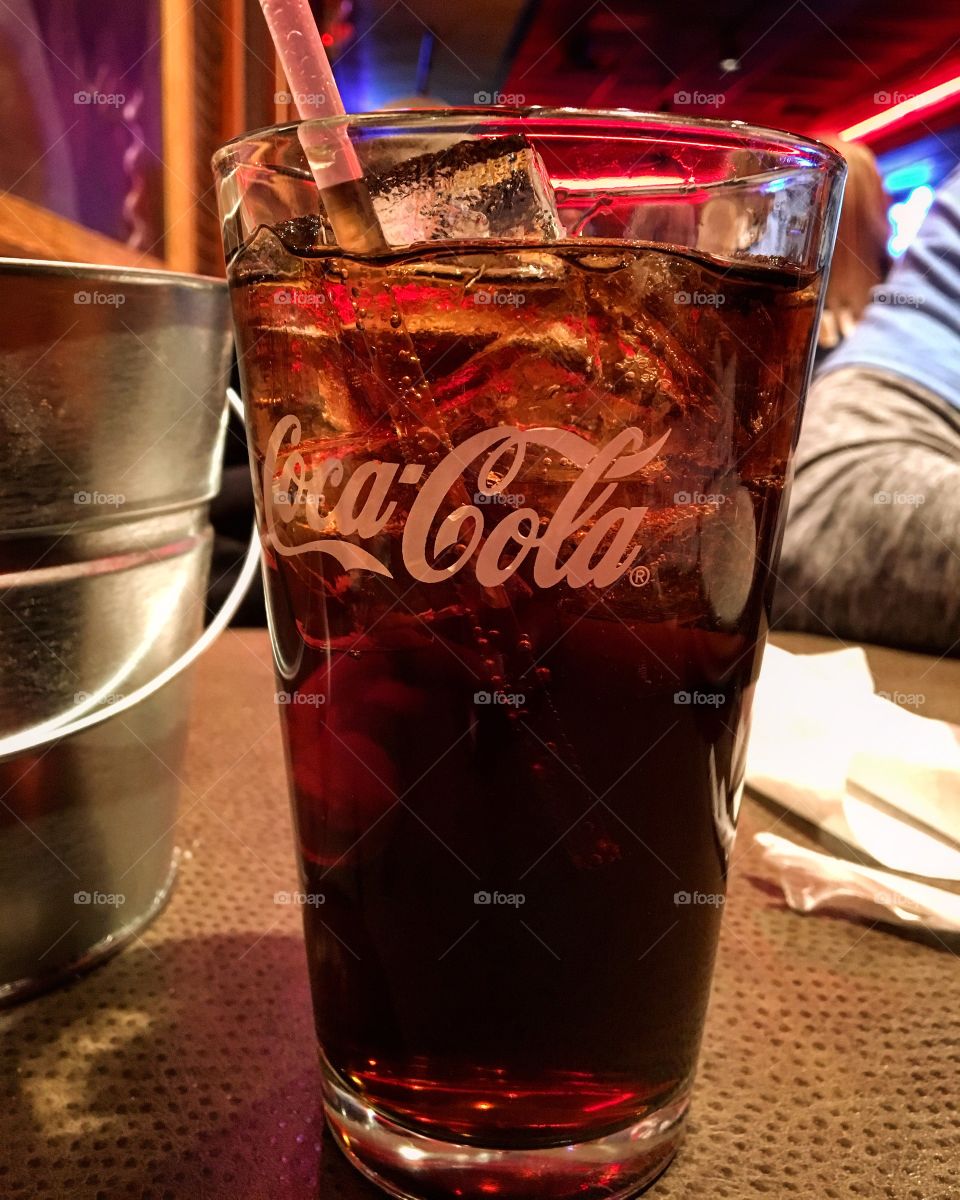 Delicious glass of Coke