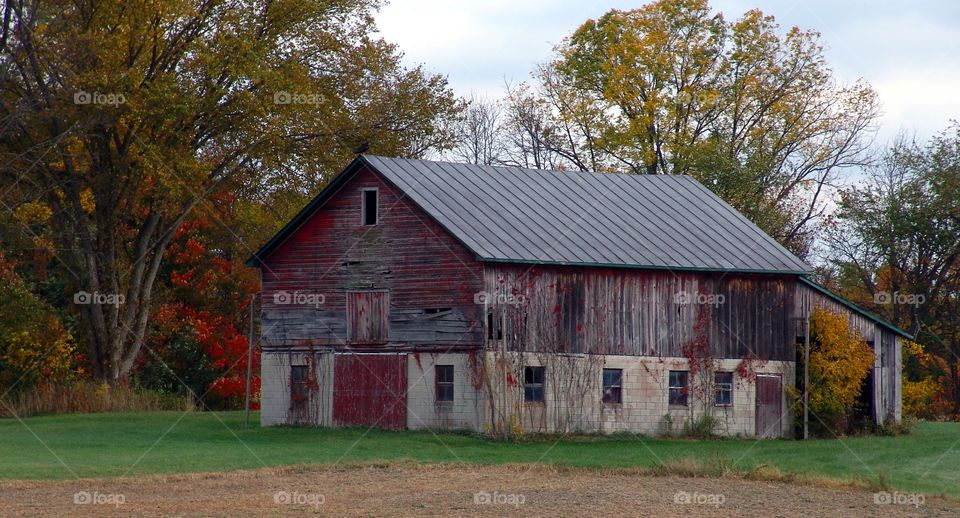 Ohio Barn in Autumn