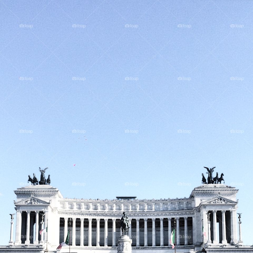 Altare della Patria, or National monument to Victor Emmanuel II in Rome, Italy.