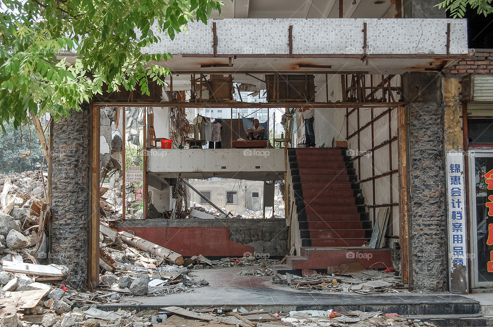 Building in ruins