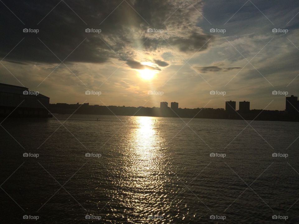 Sun path on the Hudson