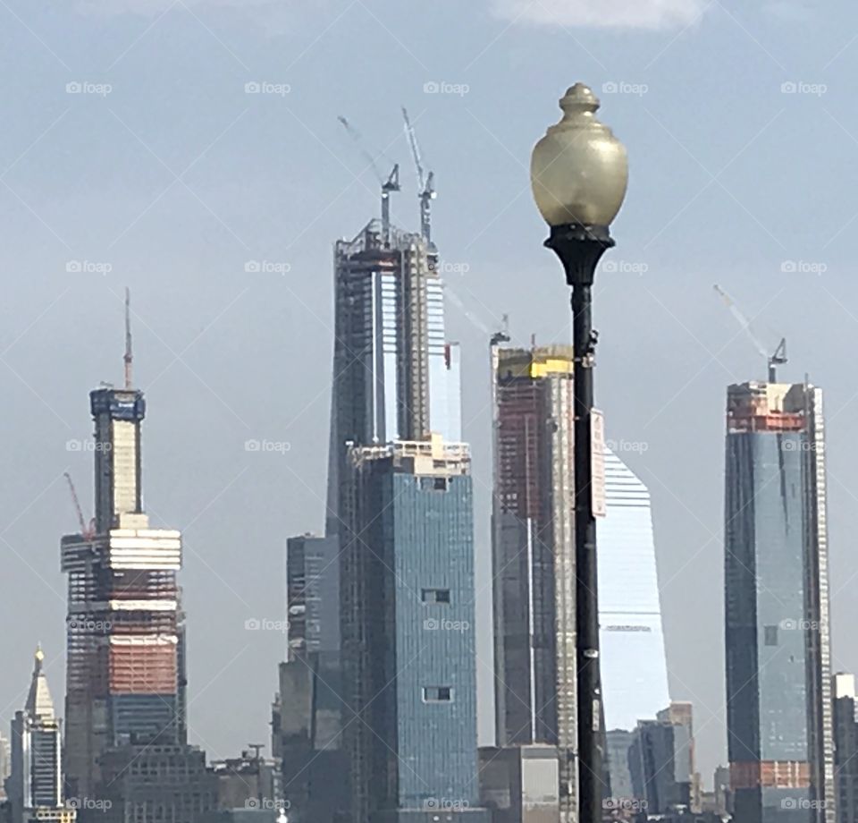 Weehawken Manhattan Skyline Lantern 