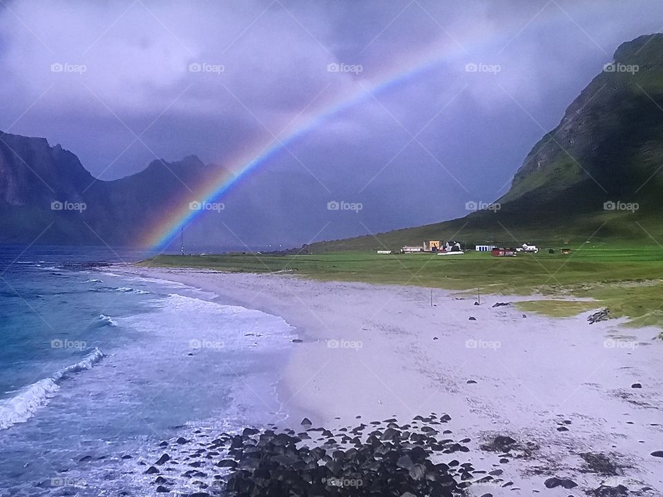 Norway beach from above