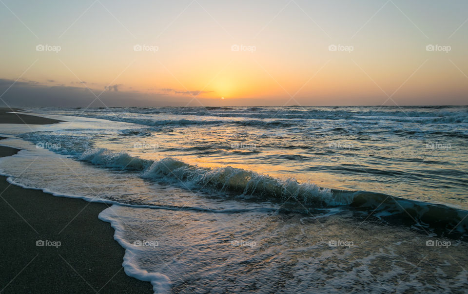 Sunset on the beach