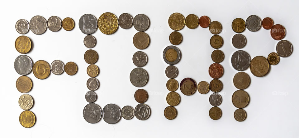 FOAP is written with coins from all the world