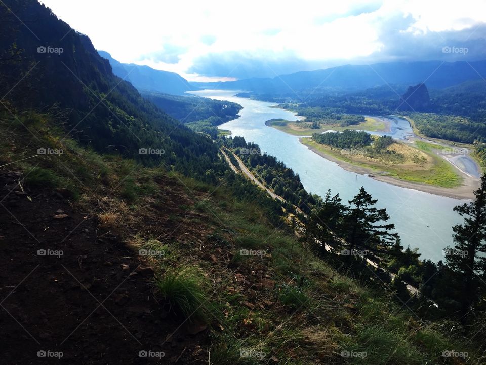 Columbia River Gorge from Munra Point, Oregon