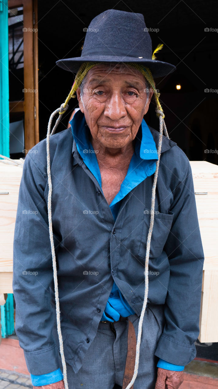 Old and tired man in Guatemala