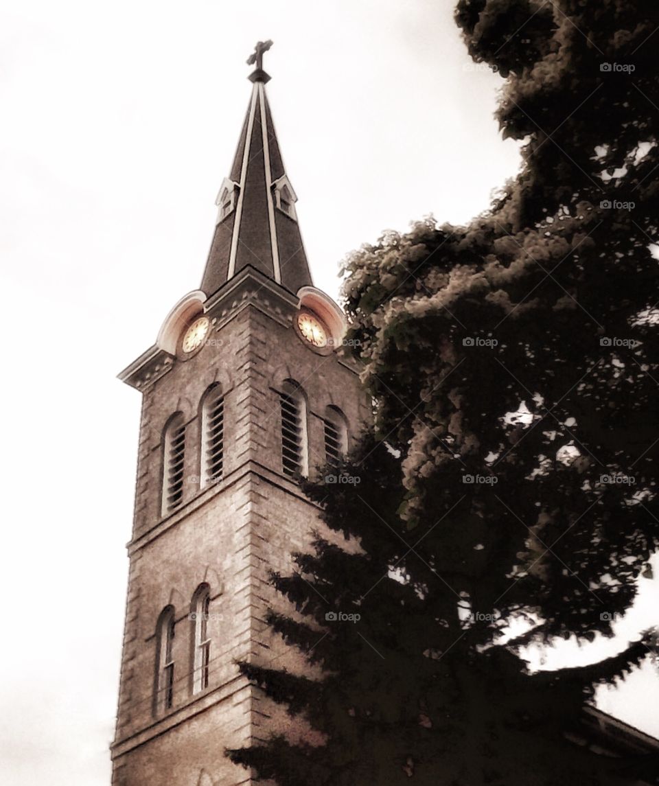 Architecture. Church Steeple