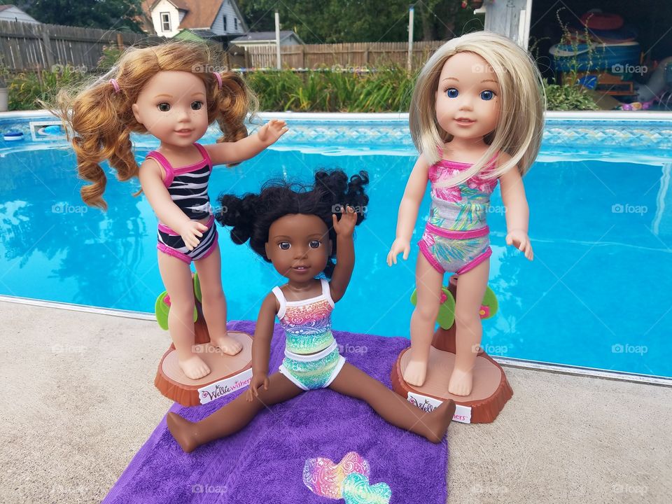 american girl doll wellie wishers swimsuits