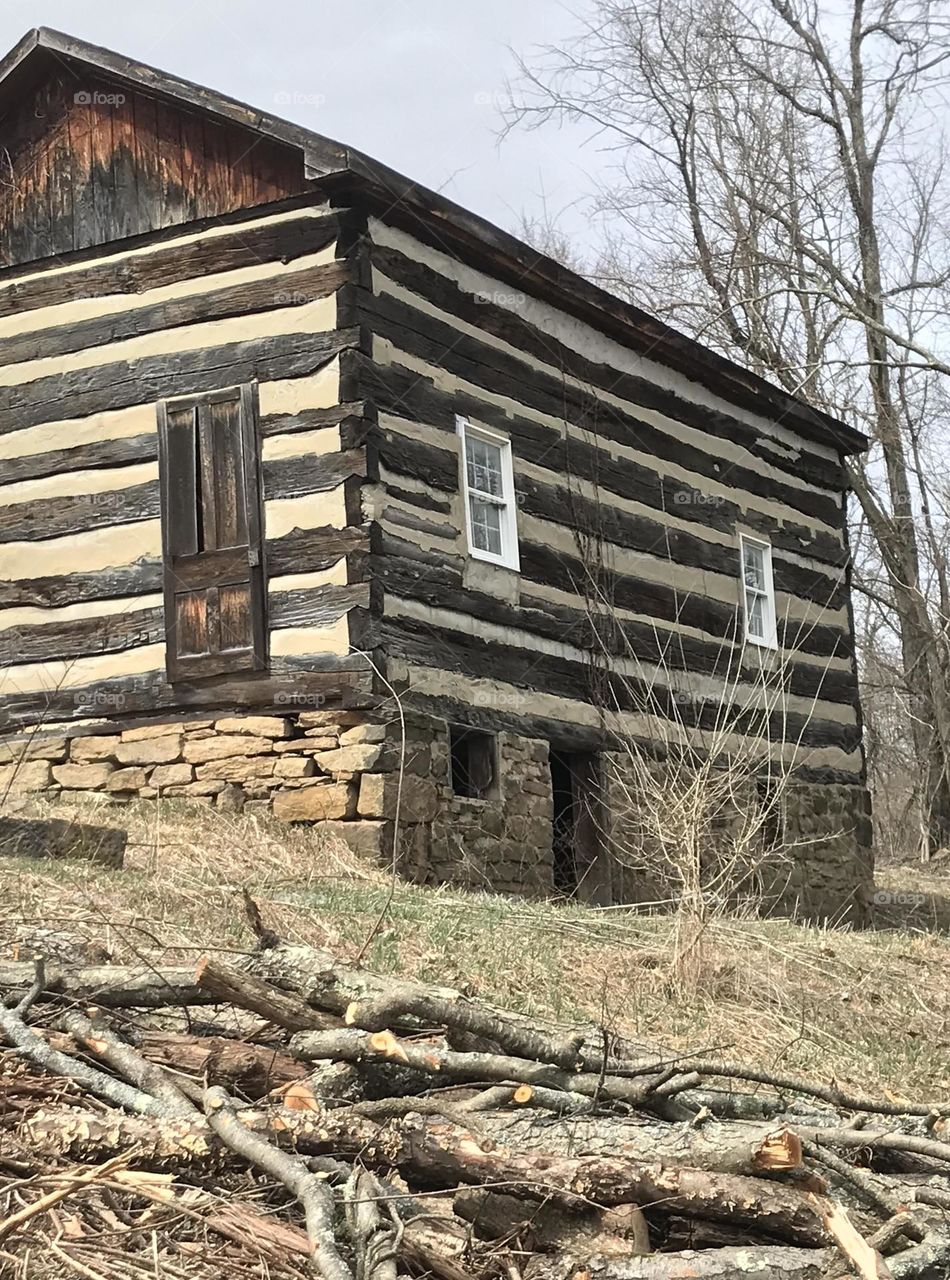 Very old log house 