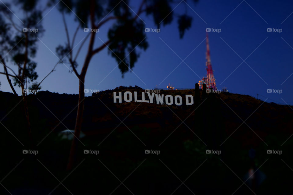 Sign of hollywood in L.A.