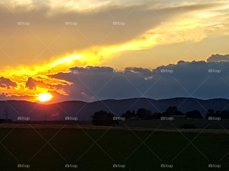 Sunset Shenandoah Valley