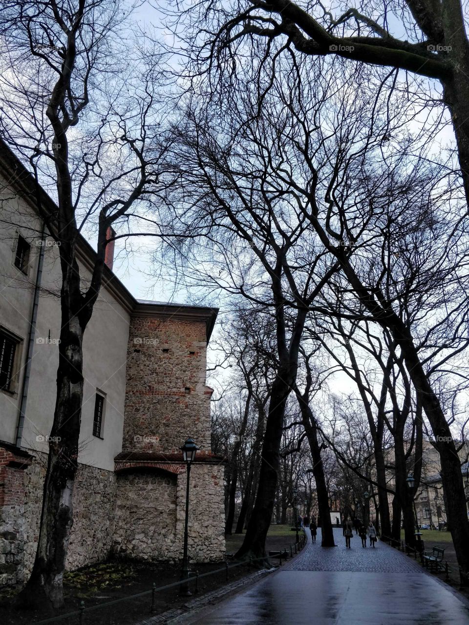 Krakow, Poland, in February