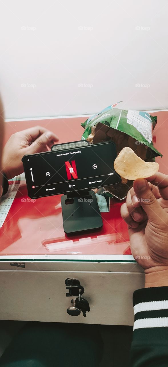 Just sit, have a snack and relax