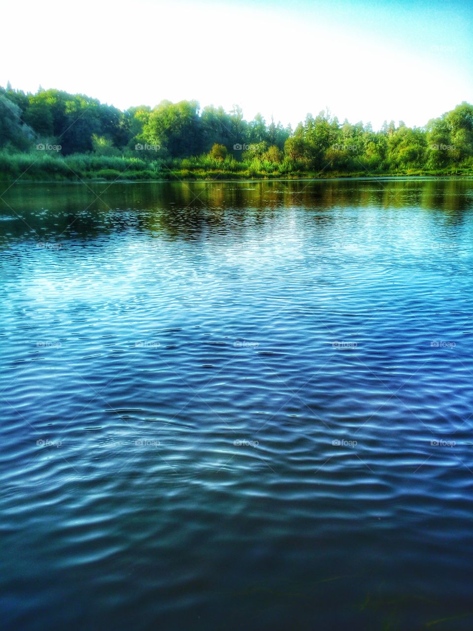 River. Peace. Summertime in Northern Europe.