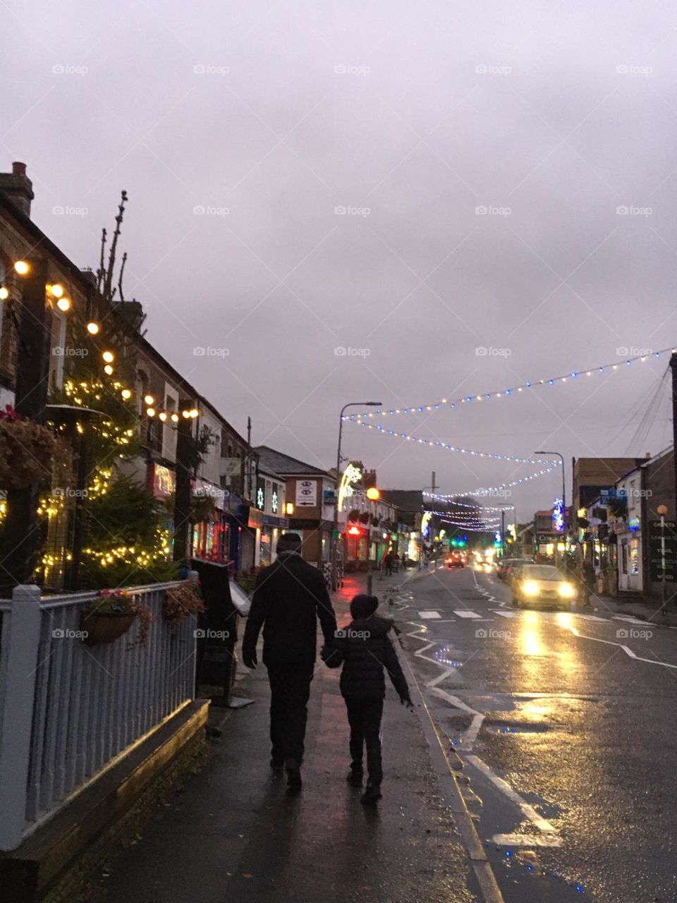 Lights on in the village 