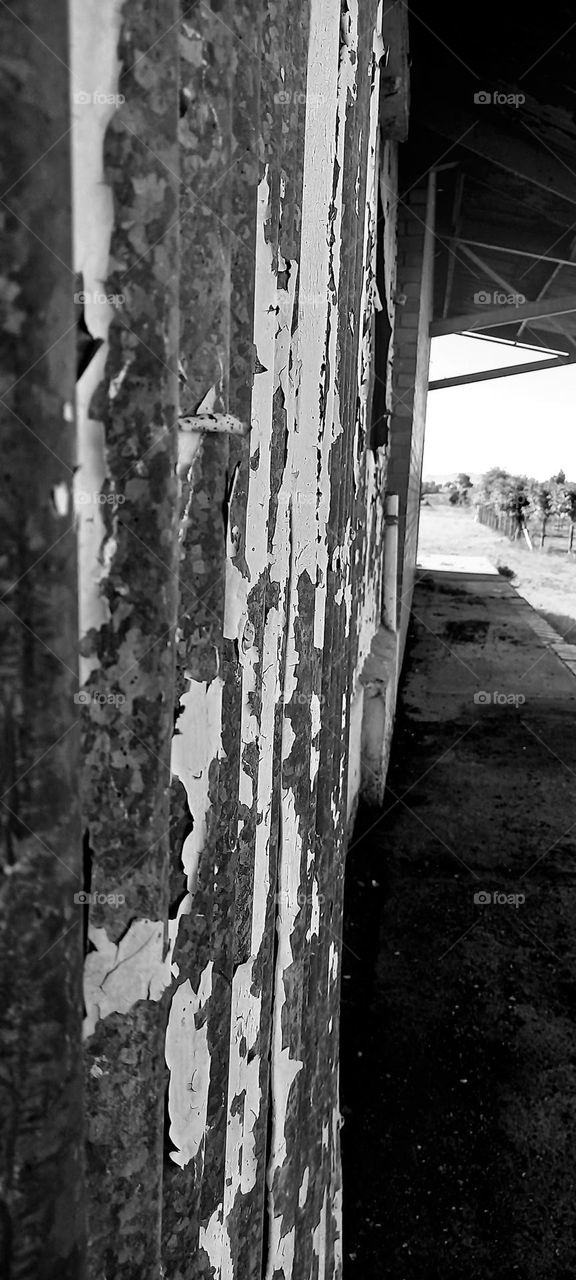 side of old building