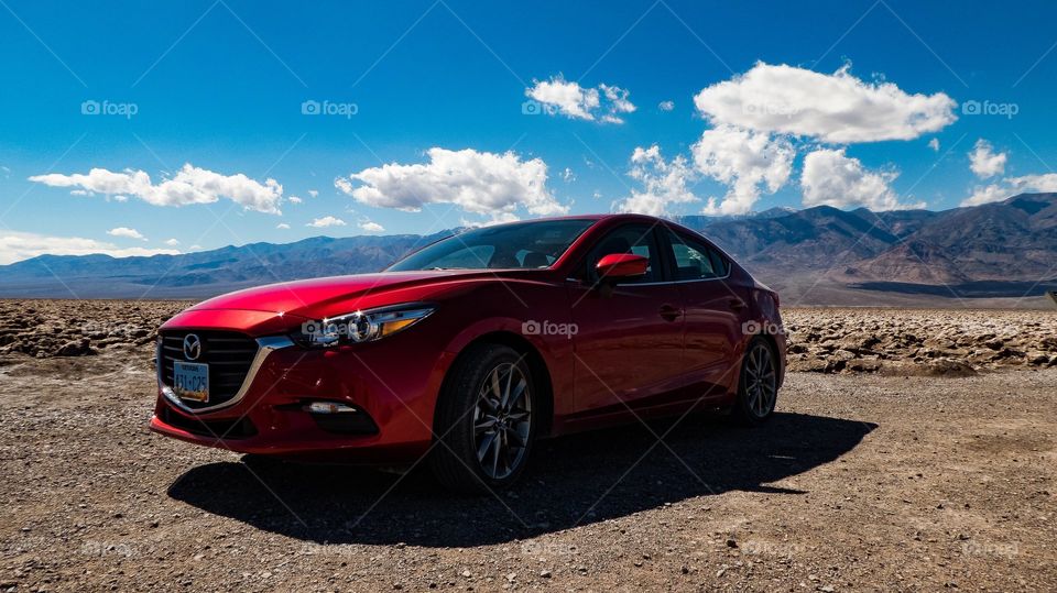 Mazda on Death Valley