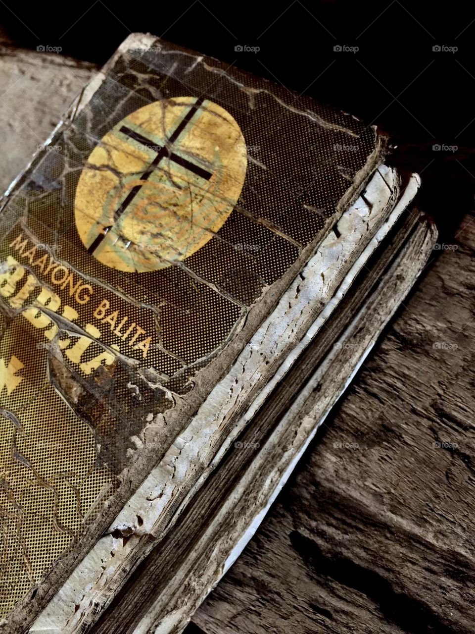 An old holy bible owned by a late grandfather 