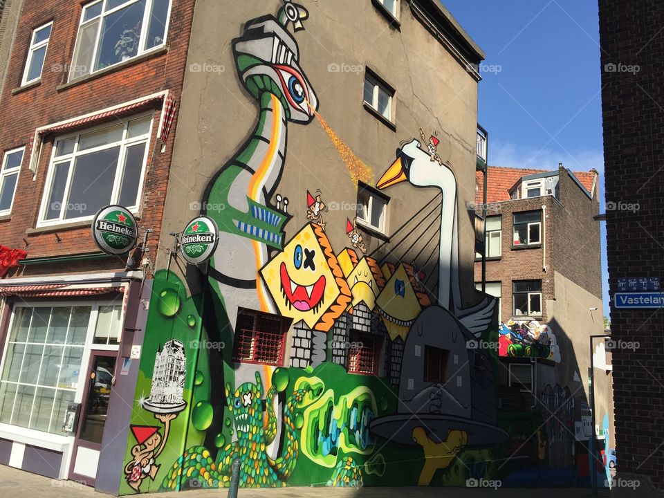 Arte callejero en amsterdam
