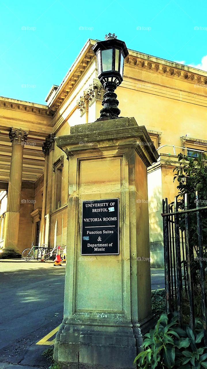 Bristol University Information Sign