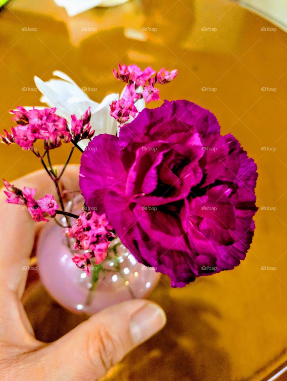 Small Flower Vase In Hand

