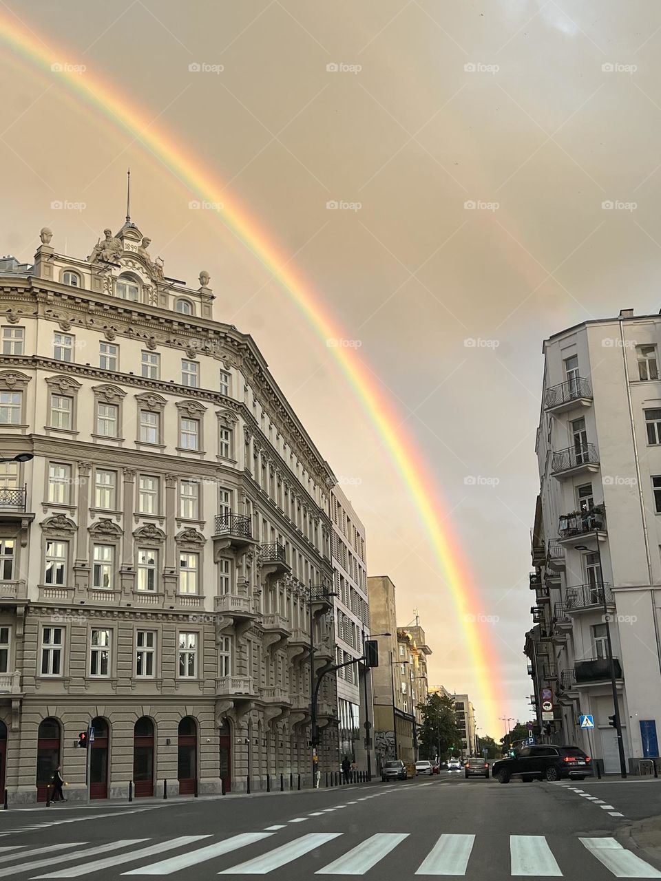 Rainbow in Warsaw, Poland 