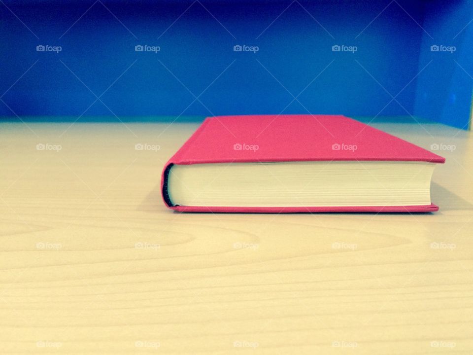 Book on desk