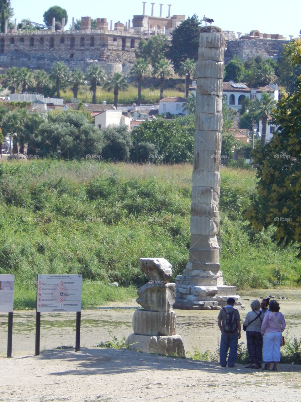 The remains of the temple of Artemis 