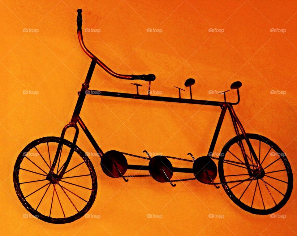 Old fashioned bicycle