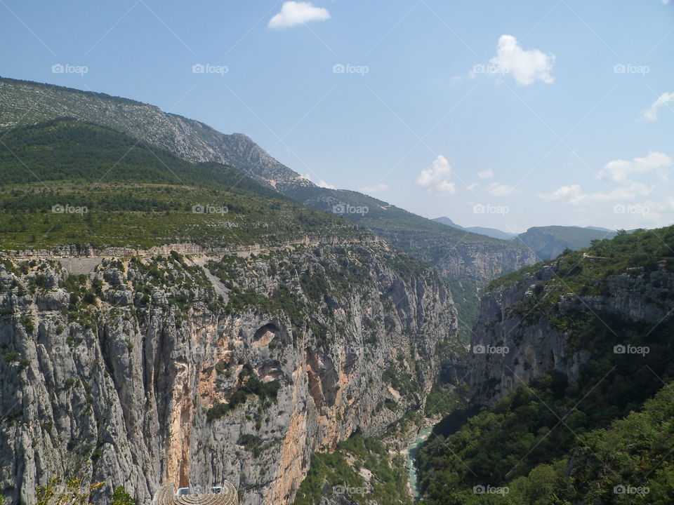 Scenic sight in the natural park Verdon in France