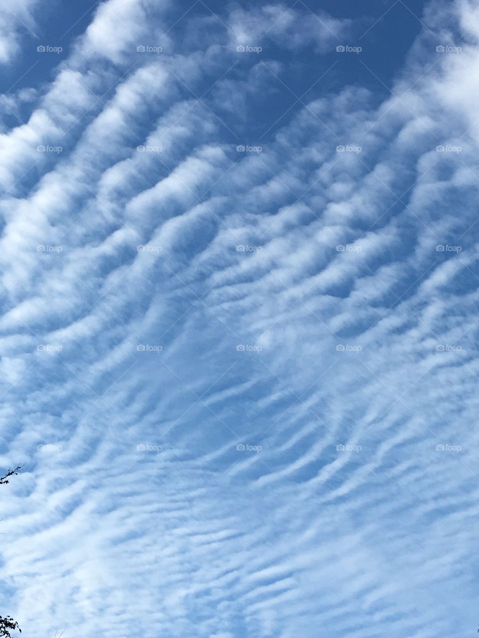 Cloud with ripples like water