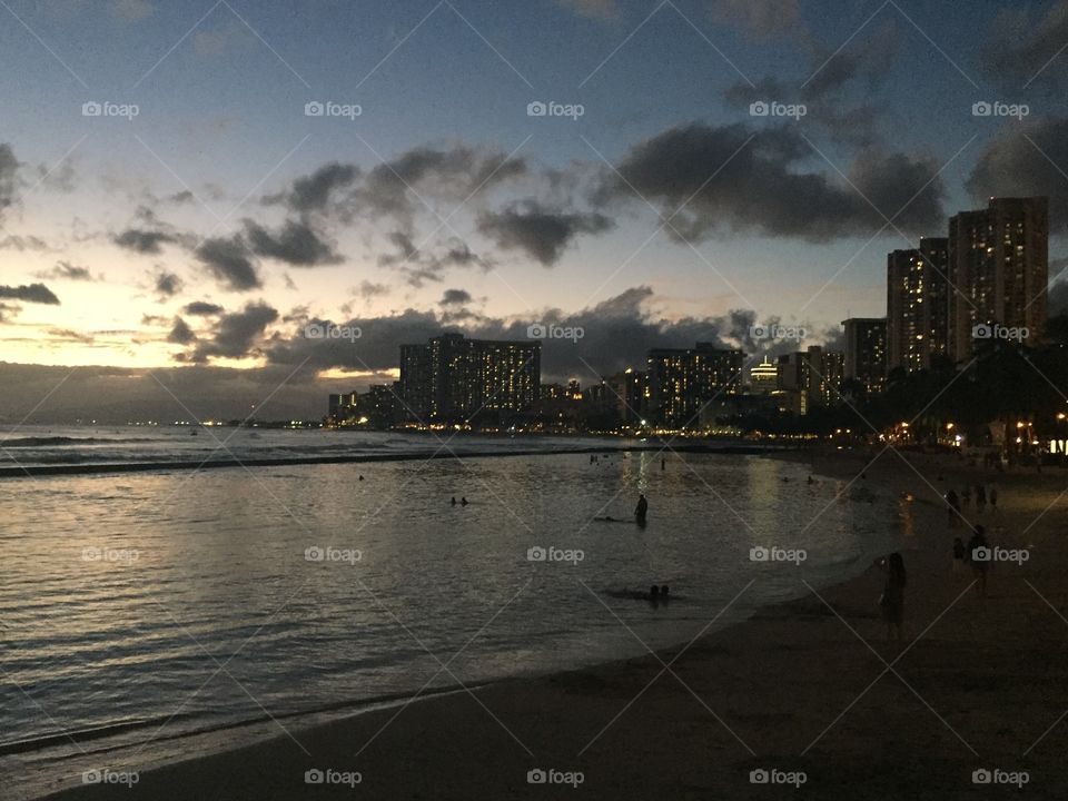 Waikiki sunset 